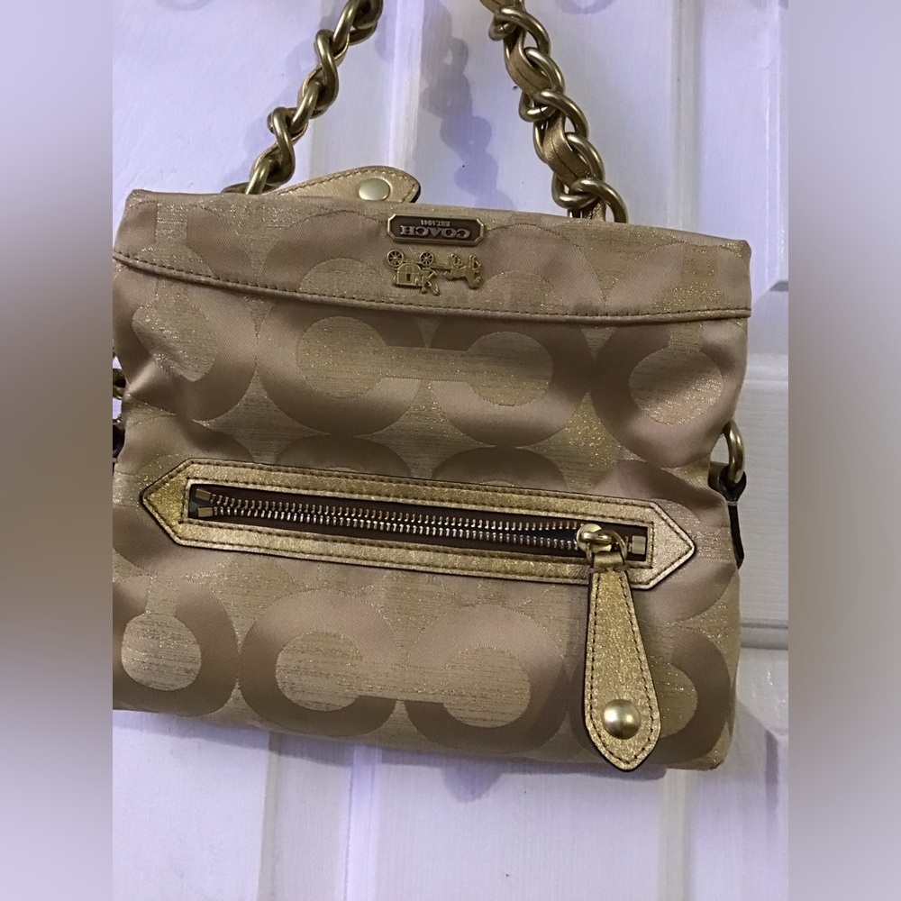 Coach Gold Chain Clutch - Picture 6 of 7